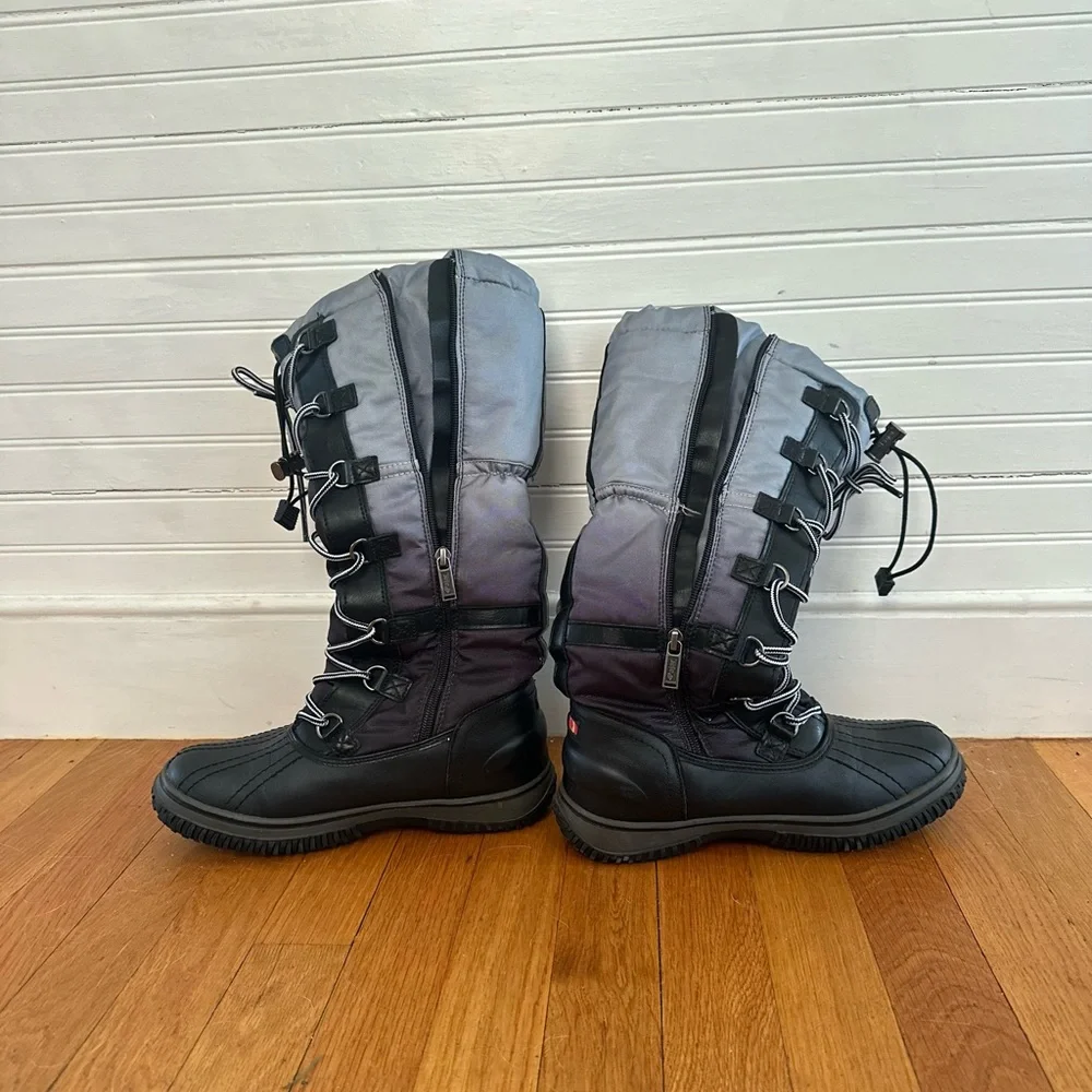 Pajar Women's Black and Gray Winter snow Boots